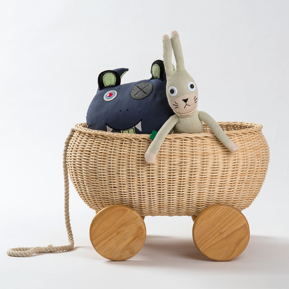 Handknit Toy Cart