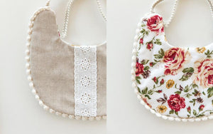 Lace & Roses - Reversible Bib