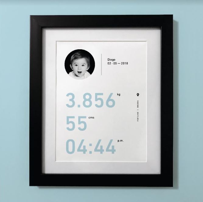 Personalized New Born Frame